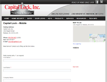 Tablet Screenshot of capitalock.com